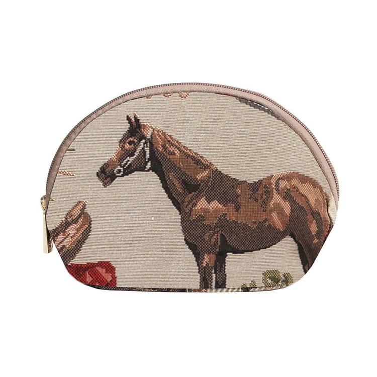 Signare タペストリー 馬化粧品メイクアップバッグ : Horse Style 