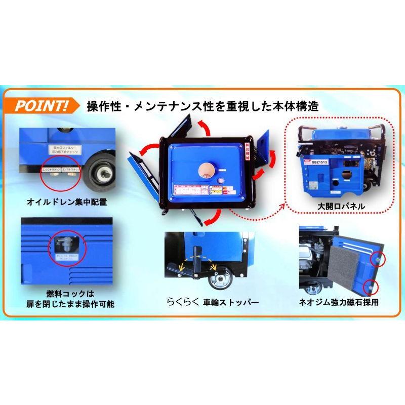 GBZ1513 フルテック 防音型高圧洗浄機 《メーカー直送》｜hose6113｜03