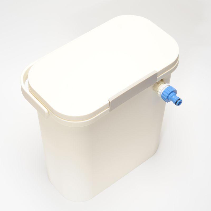 コンパクト止水フロート付き貯水タンク縦型10L : ホース屋 ヤフー店
