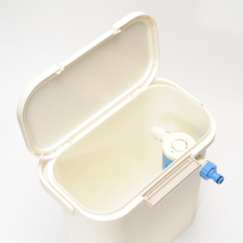 コンパクト止水フロート付き貯水タンク縦型10L : ホース屋 ヤフー店
