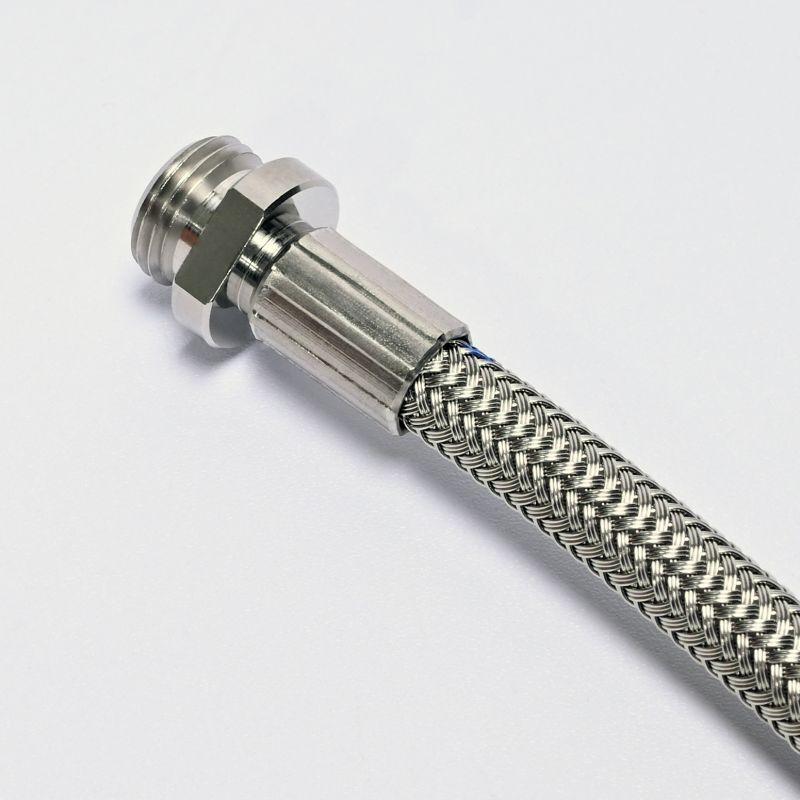 10M 1/8ショート金具 洗管ホース 3.6(1分)ステンレスワイヤー 10M 1/8ショート金具 洗管ホース 3.6(1分)ステンレスワイヤー