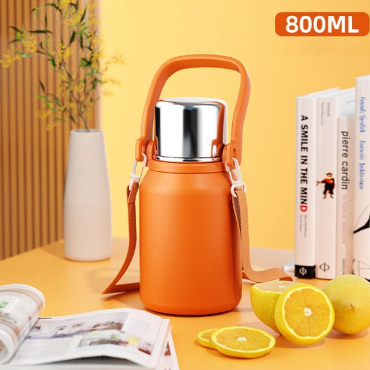 水筒 大容量 800ml 1L 1.5L 保温 保冷 マグボトル コップ付き