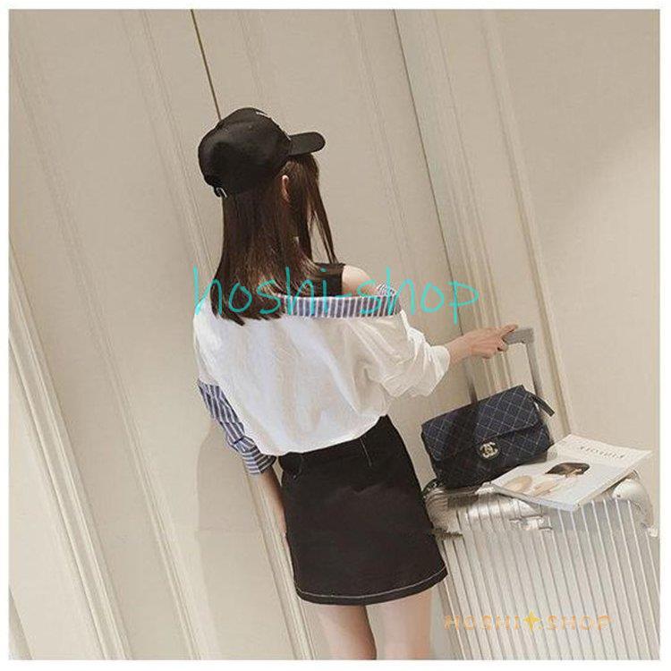 ANDMARY ブラックオフショルダー長袖トップス ANDMARY 黒 オフショルダー 長袖 トップス