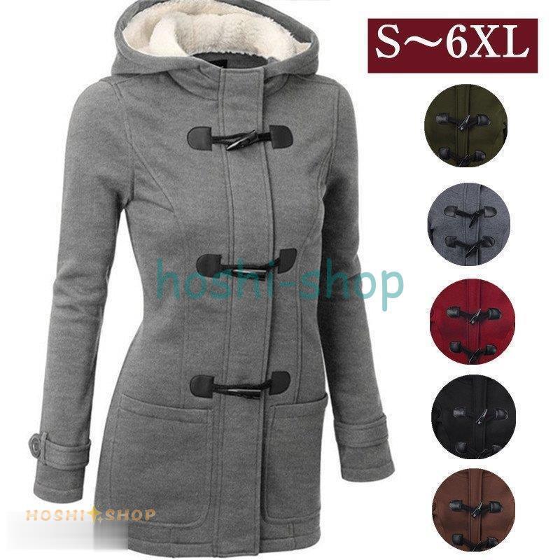 ダッフルコート パーカー レディース 冬アウター ショートコート 革 きれいめ 50代 40代 30代 春 秋 大きいサイズ 上品 おしゃれ 通勤 学生 体型カバー Bling1126 Op63 星野 通販 Yahoo ショッピング