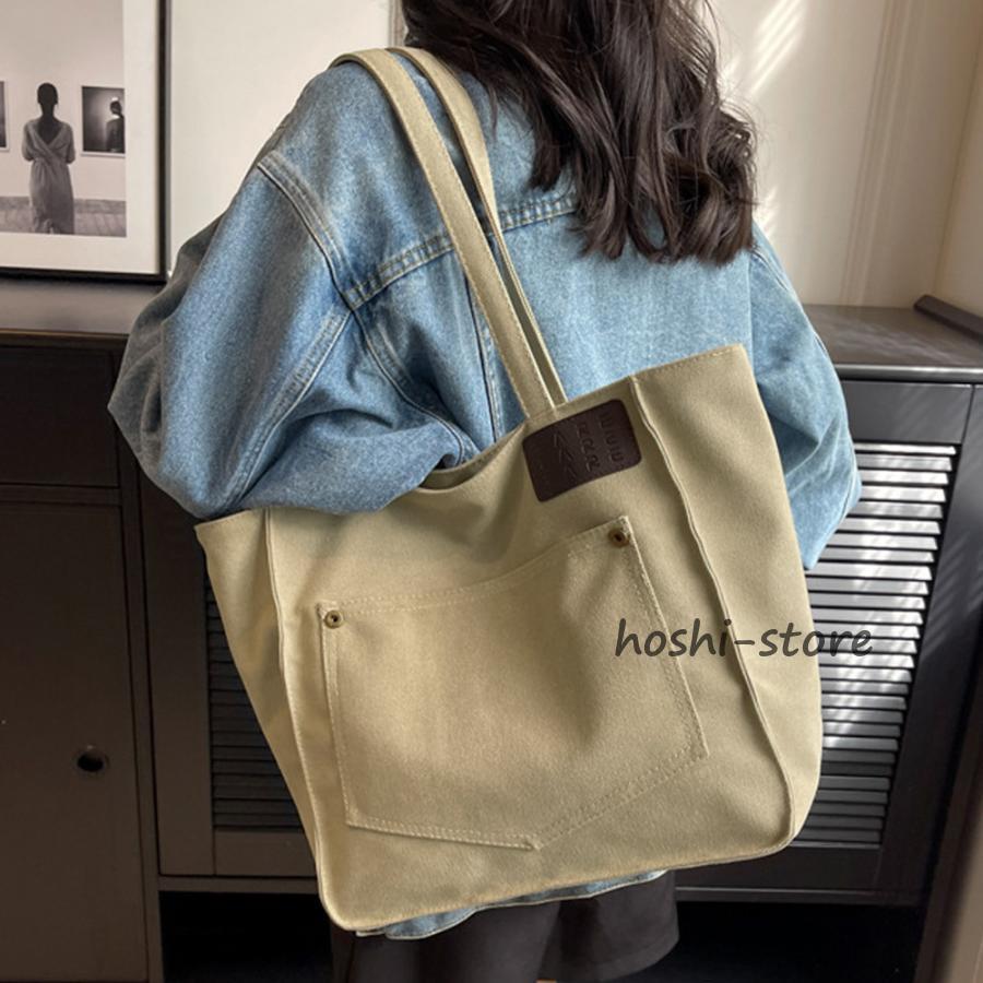 キャンバス トートバッグ 大容量 軽量｜hoshi-shop｜09