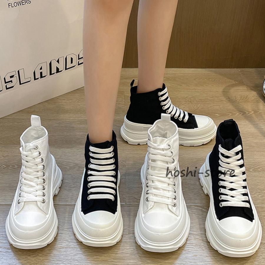 【未使用】韓国CONVERSE ハイカットスニーカ22cm希少小さいサイズ厚底 ハイカットスニーカー 韓国厚底スニーカー : 星野 - 通販
