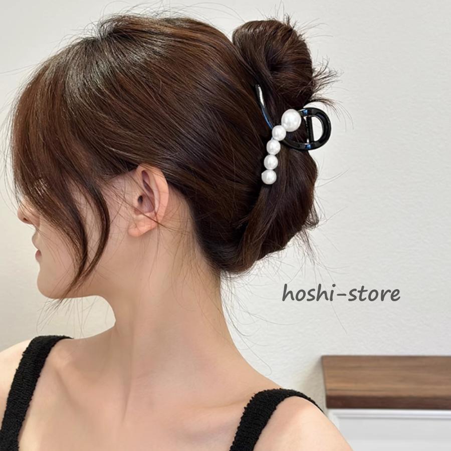 ヘアクリップ バンスクリップ パール付き｜hoshi-shop｜12