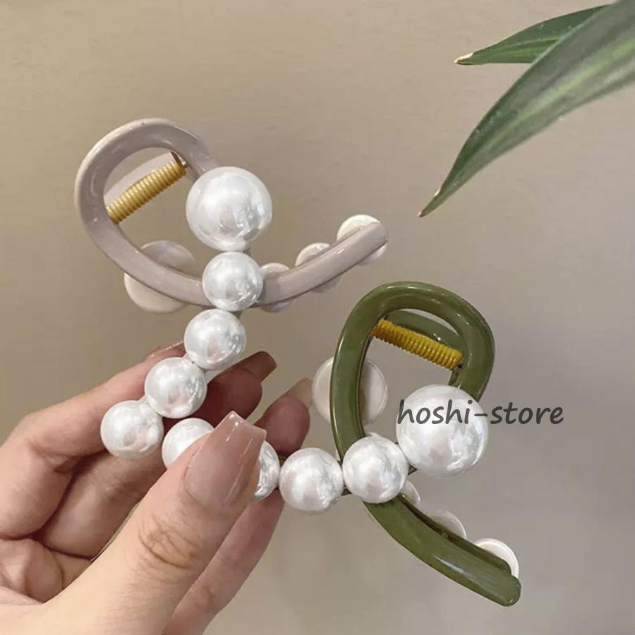 ヘアクリップ バンスクリップ パール付き｜hoshi-shop｜19