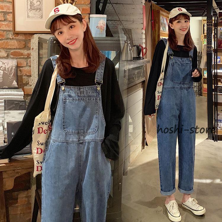 30s OXHIDE セパレートポケット オーバーオール サロペット オーバーオール レディース 春夏秋 デニムワイトパンツ 九