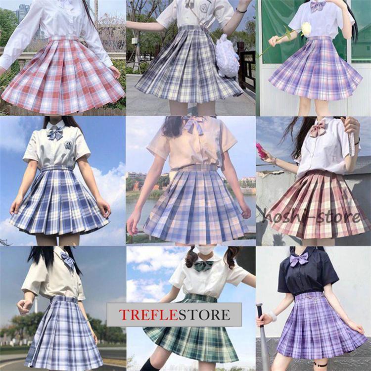 制服 スカート チェック セーラー服 ティーンズエバー 学生服 JK 女子