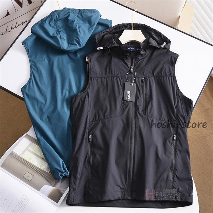 ウインドブレーカー ベスト メンズ ノースリーブ 袖なし