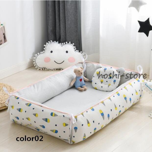ベビーベッド❤️ クッション 折りたたみ ミニ 持ち運び ゆりかご 多機能添い寝 ベビーベッド クッション 折りたたみ ミニ 持ち運び ゆりかご 多