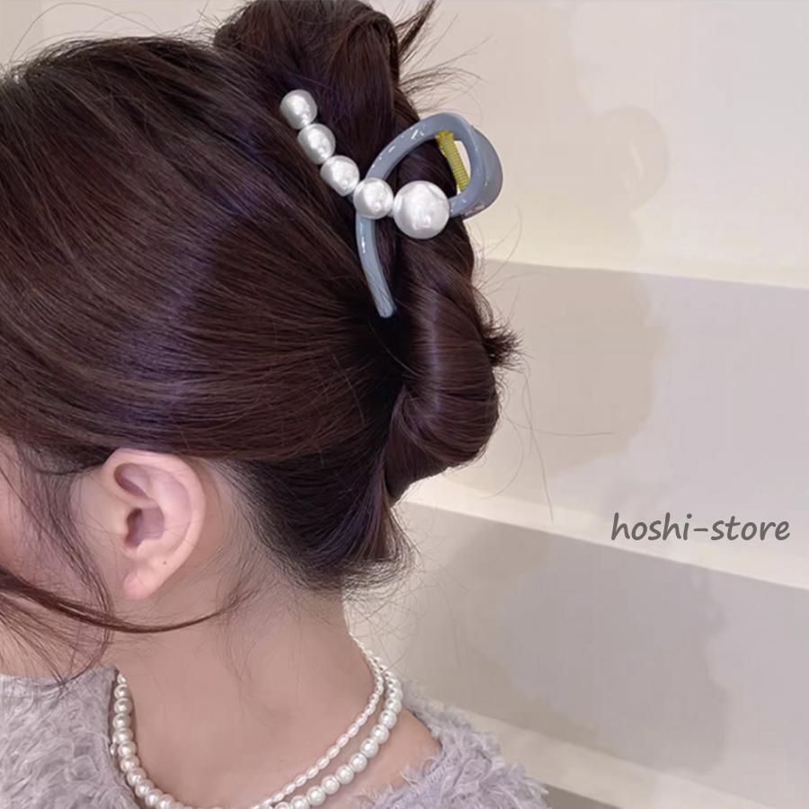 ヘアクリップ バンスクリップ パール付き｜hoshi-shop｜04