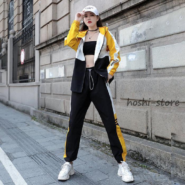 カジュアルセットアップ レディース 韓国風 涼しい スポーツ 春