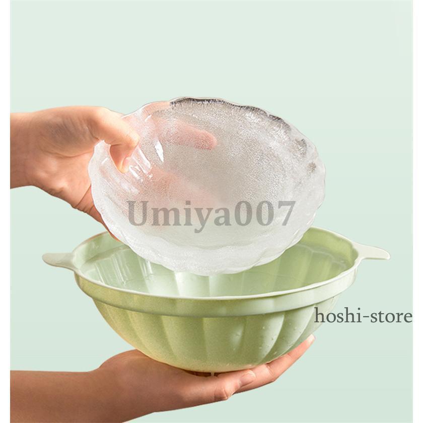 製氷皿 製氷器 丸型 皿 大きい氷 蓋付き アイストレー 氷のうつわ 製氷