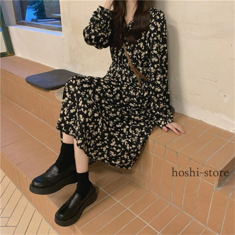 ヴェルニカ　花柄 フラワー マキシ ワンピース 長袖 ロング ヴェルニカ 花柄 フラワー マキシ ワンピース 長袖 ロング Velnica