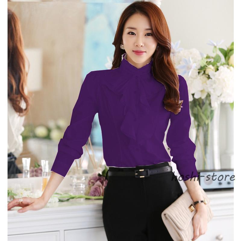 新品未使用✨自由区クラスラウンジ　シャツブラウス　長袖　カシュクール　M シャツ ラグジュアリー フリル 長袖ブラウス 長袖 レディース 5