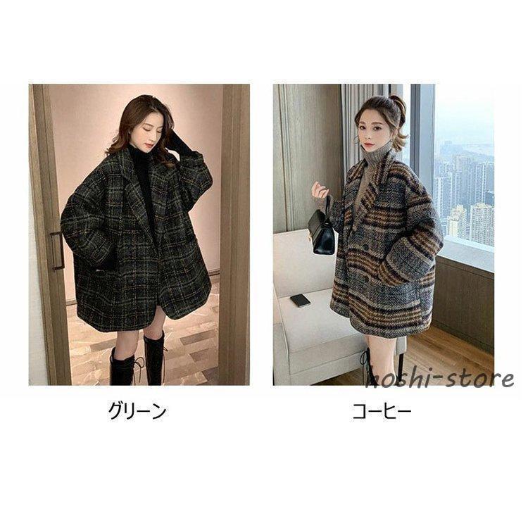 コート レディース 秋冬 40代 ピーコート Pコート チェック柄 コート レディース 秋冬 40代 ピーコート Pコート チェック柄