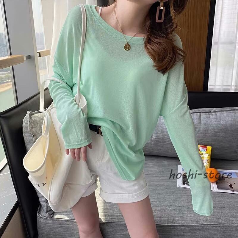 シアー トップス シアートップス カットソー uvカット