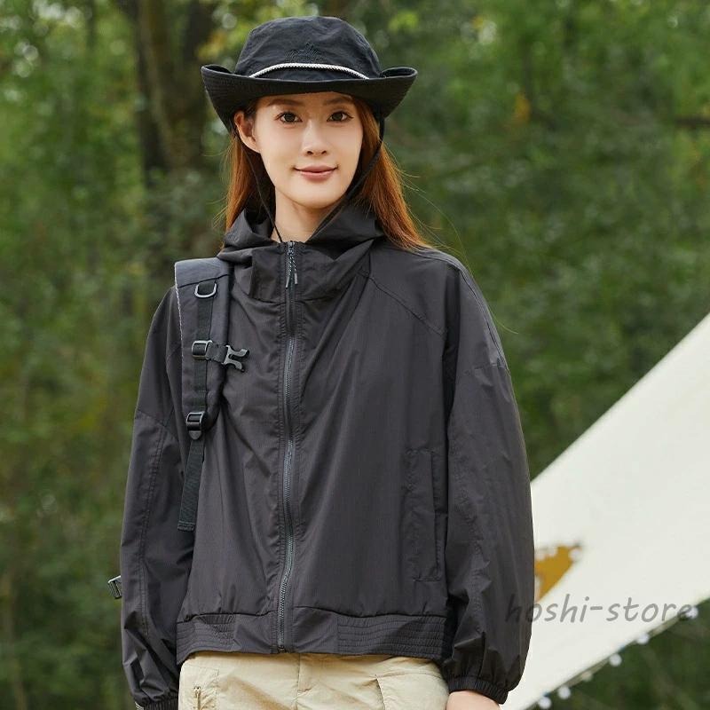 UV パーカー UVカット ラッシュガード サンバイザー マウンテン