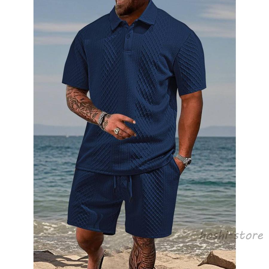 【新品】PALMS&CO 上下セット　半袖シャツ&ジラフ柄ショートパンツ Amazon.co.jp: アロハシャツ ショートパンツ 上下セット メンズ