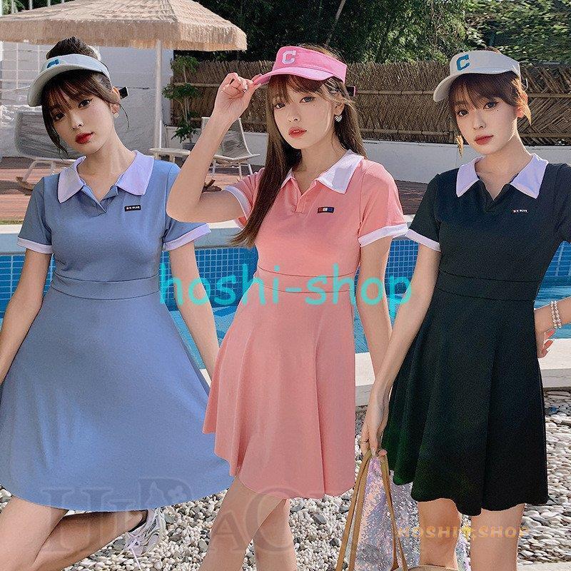 水着 レディース 体型カバー ワンピース 中学生 高校生 10代 スポーティー 可愛い スイムウェア 水泳服 水着ワンピース Hoshi0519 Oyo27 星野 通販 Yahoo ショッピング