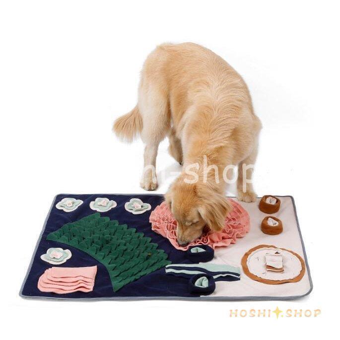ペット おまちゃ 犬 猫 ノーズワーク 鼻づまり 餌マット 嗅覚活用 遊び場所 訓練毛布 運動不足 ストレス解消 分離不安 食いちぎる対策 Hoshi0922 Pet1686 星野 通販 Yahoo ショッピング