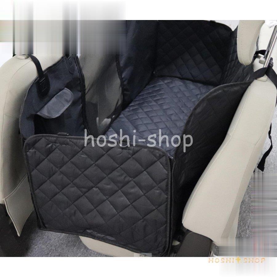百貨店 犬用 車シートドライブシート カーシート 犬 車載 可視メッシュ窓 車用ペットシート 後部座席用 防水 滑り止め 折り畳み 清潔簡単 シートカバー Fundaterapia Com