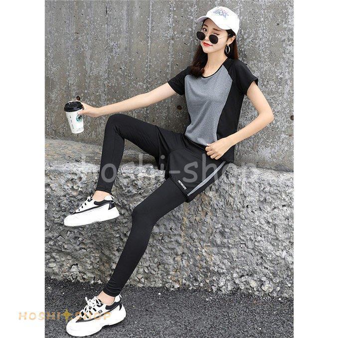 5点セット ジャージ 3l 4l Tシャツ L Ll M おしゃれ かわいい ウェア ショートパンツ ジム ジムウェア スポーツウエア スポーツブラ セット トップス トレーニングウェア ハーフパンツ パンツ フィットネスウェア ヨガウェア ランニングウェア レギンス レディース 上下