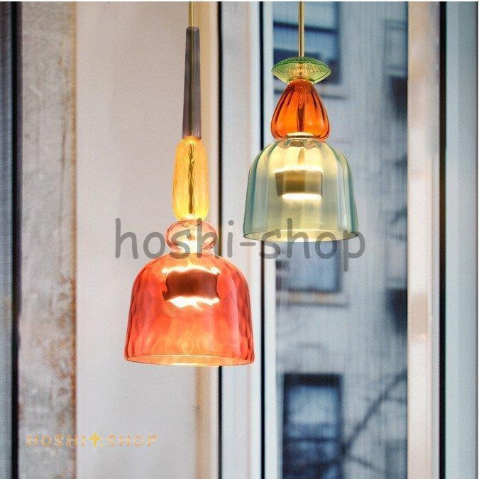 ペンダントライト カラフル 吊下げ灯 シャンデリア 北欧 間接照明 シンプル 工事必要 ガラス工芸 シーリングライト 現代レストラン 天井照明 カフェ風 北欧 ペンダントライト 間接照明 シンプル シーリングライト 天井照明