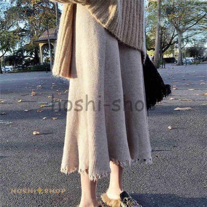 ニットスカート レディース ロングスカート 40代 ロング丈 フレアスカート きれいめ ボトムス ニット コーデ 無地 上品 通勤 オフィス 着痩せ 秋 冬 おしゃれ Ky0914 Mtqun173 星野 通販 Yahoo ショッピング