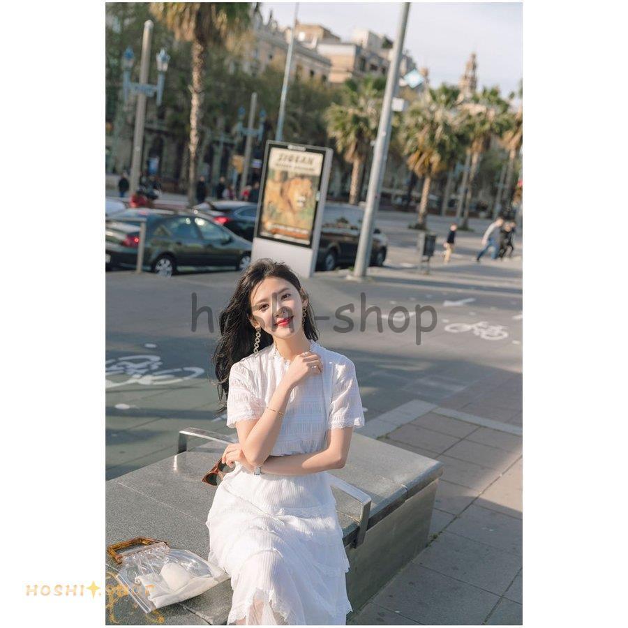 ロングワンピース オシャレ ワンピース レディース ロング丈 白ワンピース ワンピ 着痩せ 膝下 夏 ビーチ ふわふわ 結婚式ドレス ホワイト Ky0914 Op401 星野 通販 Yahoo ショッピング