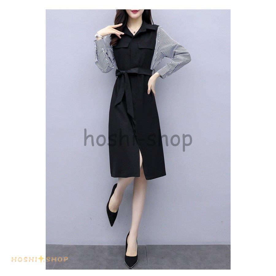 シャツワンピース ワンピース レディース 40代 オシャレ 膝丈 大きいサイズ 秋服 きれいめ 上品 パーティードレス 通勤 Ol 着痩せ お呼ばれ おしゃれ