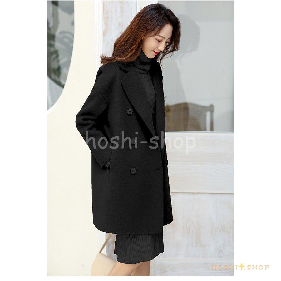 チェスターコート レディース 秋冬 40代 ミディアム丈 ラシャコート