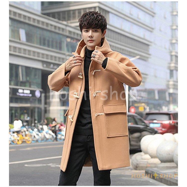 ダッフルコート メンズ チェスターコート メルトン ロングコート