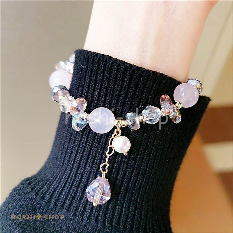 ブレスレット ジュエリー パワーストーン 水晶 おしゃれ 可愛い パール ファッション 小物 レディース アクセサリー Ky923 Box1102 星野 通販 Yahoo ショッピング