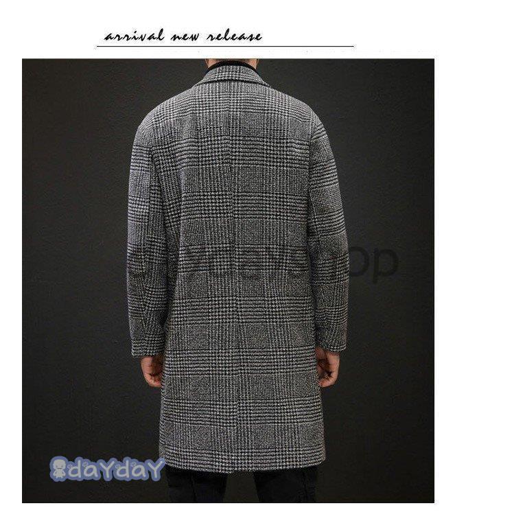 チェスターコート メンズ パーカー ロングコート カジュアルコート ビジネス 秋 冬 秋服 冬服 グレンチェック チェック柄 通勤 通学 細身 韓国 おしゃれ チェスターコート メンズ パーカー ロングコート カジュアルコート