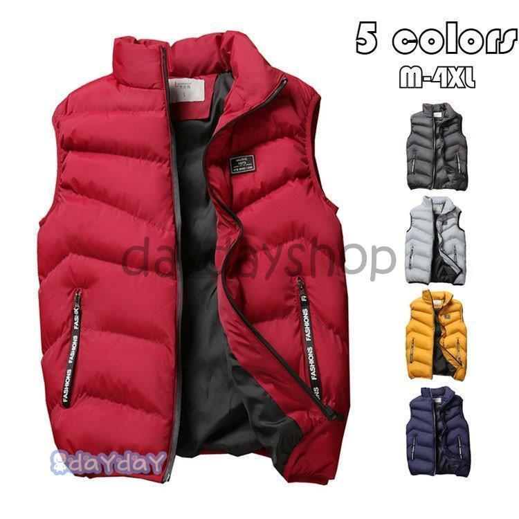 ダウンベスト メンズ 中綿 ベスト キルティング 袖なし ジャケット おしゃれ 男性 アウター デザイン ファッション 秋冬 防寒防風保温 新作 19 ブランド品