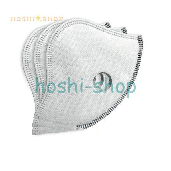 マスク用取り替えシート 5層構造 100枚入 大人用 花粉対策 活性炭入不織布 フィルターシート 交換マスクフィルター PM2.5｜hoshi-shop｜03