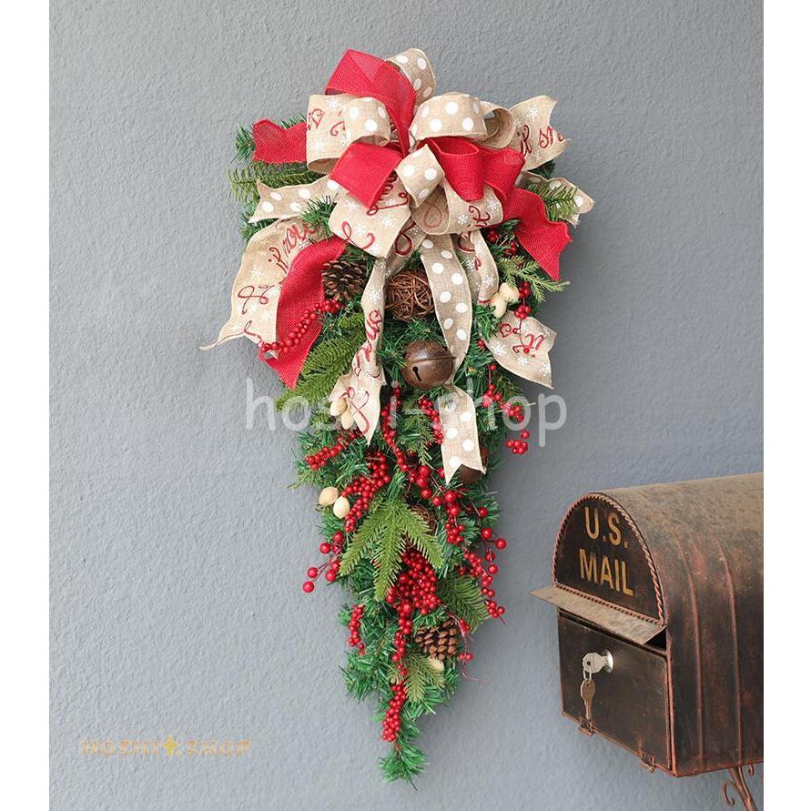 クリスマスリース クリスマス スワッグ 大きい オーナメント ナチュラル リース ドア 玄関 庭園 部屋 壁飾り ガーランド 新年飾り Star0926 Christmas2 星野 通販 Yahoo ショッピング