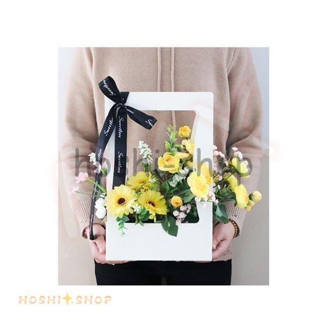 花鉢 花籠 二点セット 収納バスケット 花束ホルダー プレゼントDIY