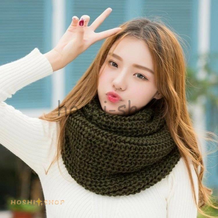 定価30800円ワイズスヌードネックウォーマー一体型ニットデザインロングマフラー Lino Ulu（リノウル） スヌード ネックウォーマー マフラー ニット