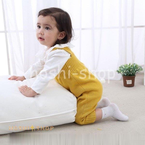 ベビー服 オーバーオール ニットソー つなぎ サロペット うさぎ