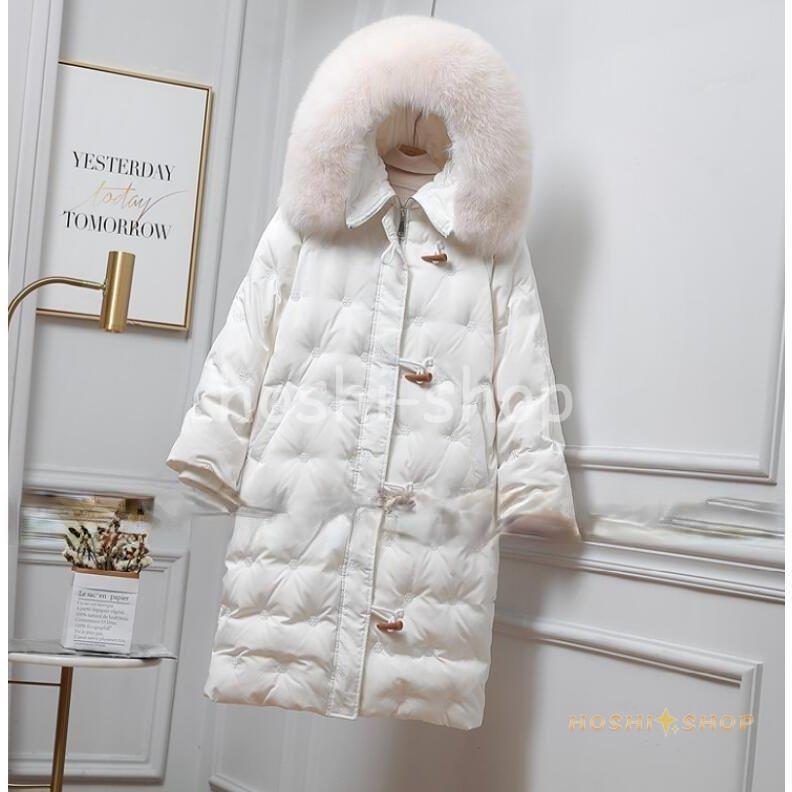 ダウンコート レディース キルティングコート ダウン ダッフルコート ファー 雪花柄 ロングコート 冬 アウター フード付き 刺繍 冬コート 防寒服 Star1013 Coat34 星野 通販 Yahoo ショッピング