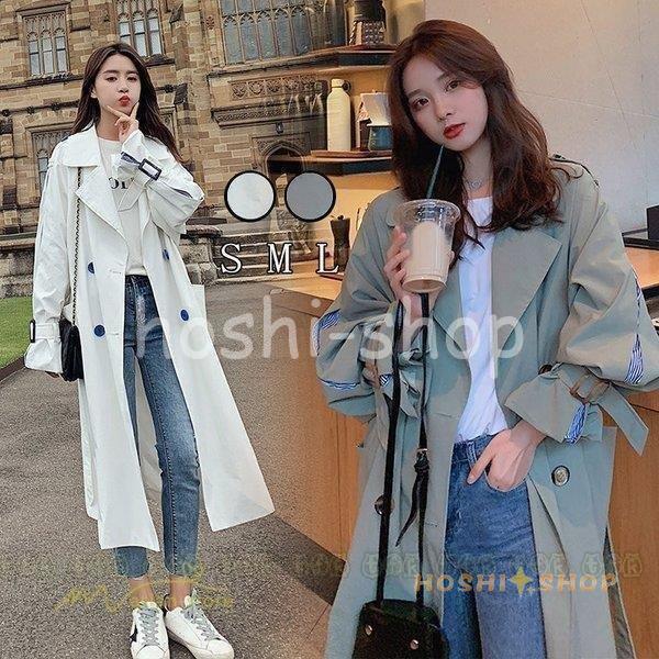 81円 公式通販 トレンチコート レディース スプリングコート ダブルボタンコート 上品 お洒落 通勤 学生 春コート 秋冬 ロング丈 ゆったり カジュアル 体型カバー