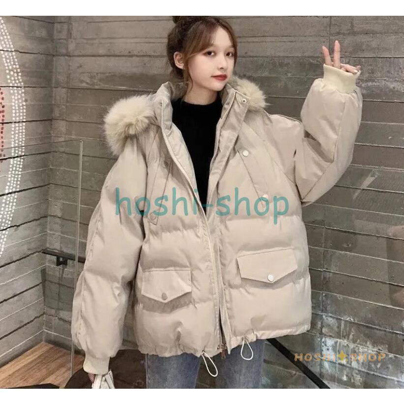 中綿ジャケット レディース ゆったり ダウンジャケット 厚手 アウター 冬 防寒 ファー Star1013 Coat578 星野 通販 Yahoo ショッピング