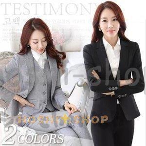 パンツスーツ Ol 2点セット １ボタン リクルートスーツ レディーススーツ ビジネス 就職活動 大きいサイズ スーツ 入学式 謝恩会 ビジ Star1021 Suit327 星野 通販 Yahoo ショッピング