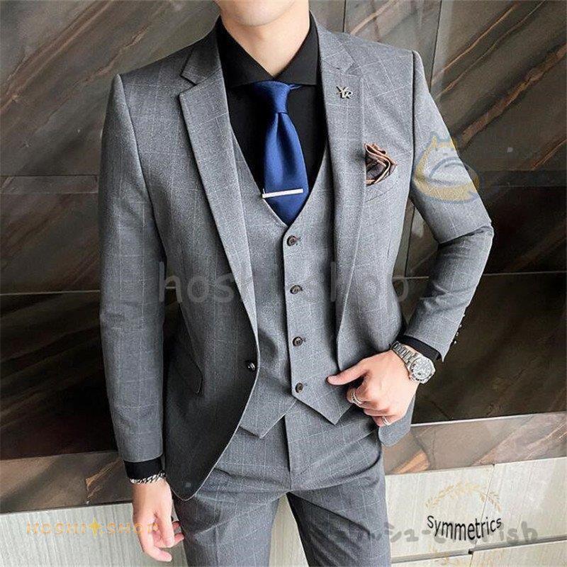 セットアップ メンズ 上下セット スーツ 2つボタン テーラード チェック柄 ジャケット パンツ スラックス フォーマル 最大77 オフ