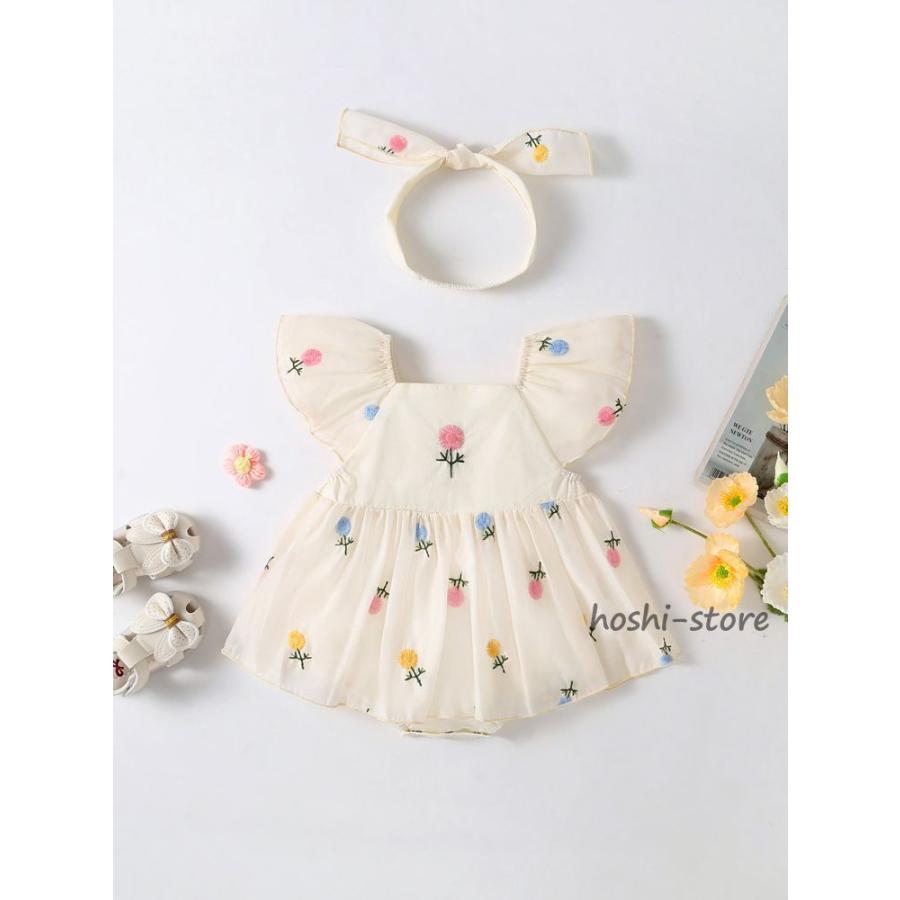 ディスカウント ベビー服 ロンパース ベビー 女の子 キッズ 韓国 子ども服 ワンピース 春 夏 半袖 ２点セット おしゃれ 可愛い 出産祝い キッズ服 キャップ付き Aynaelda Com