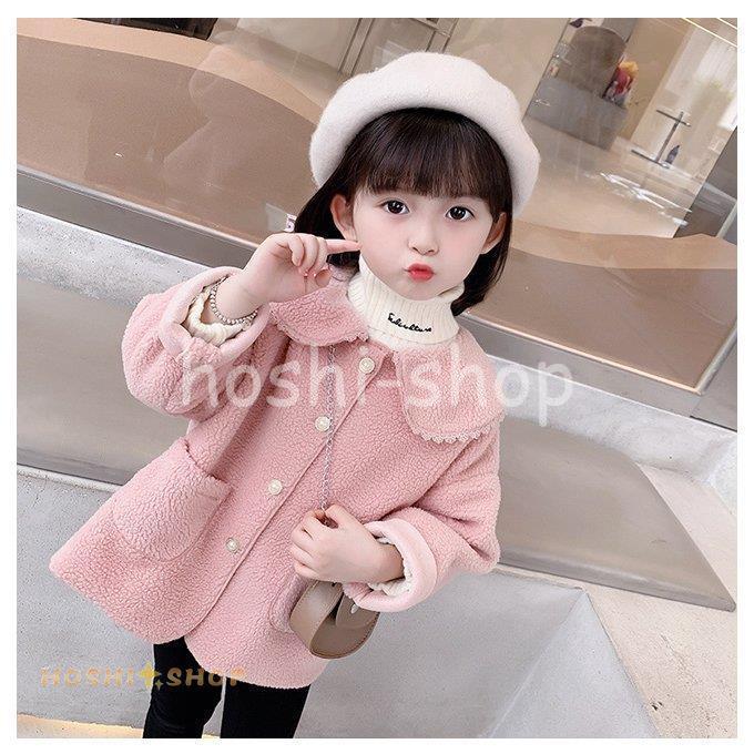 コート モコモコ 子供 女児 フリースコート おしゃれ キッズ 秋 冬 ステンカラーコート 春 女の子 アウター ジュニア モコモココート Star1028 Nit22 星野 通販 Yahoo ショッピング